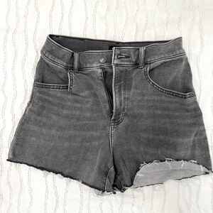 Express Gray Denim Women's Shorts cut off details